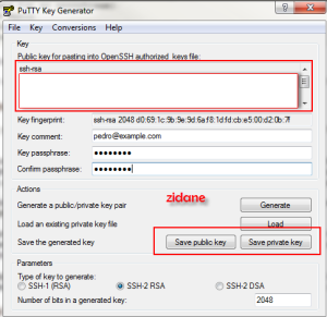 How to use PuTTYGen to generate SSH private and public keys